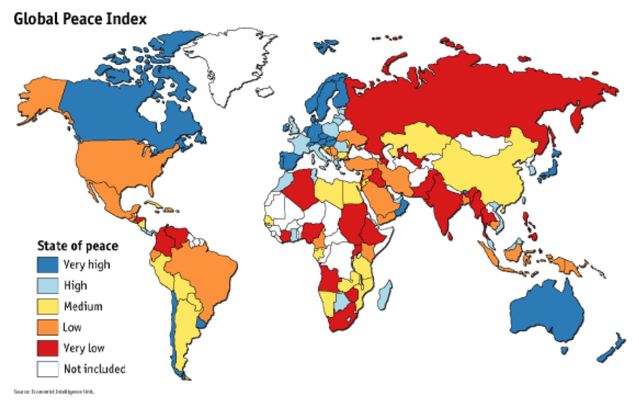 Oggi a Roma "The Global Peace Index"