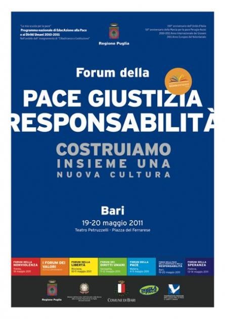 Si apre a Bari il Forum della Pace, della Giustizia e della Responsabilità