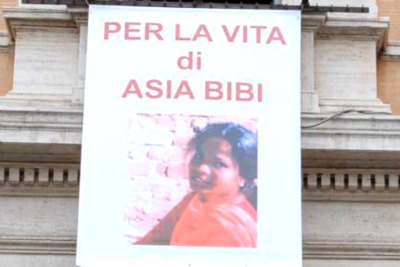 L'Italia per Asia Bibi: il 26 a Roma per libertà, giustizia e diritti umani