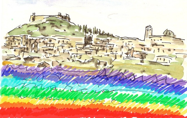 La marcia Perugia-Assisi: una boccata d'aria pura