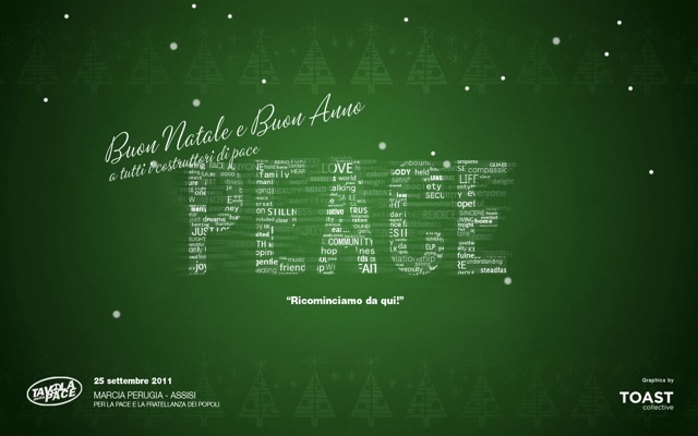 Buon anno a tutti i costruttori di pace